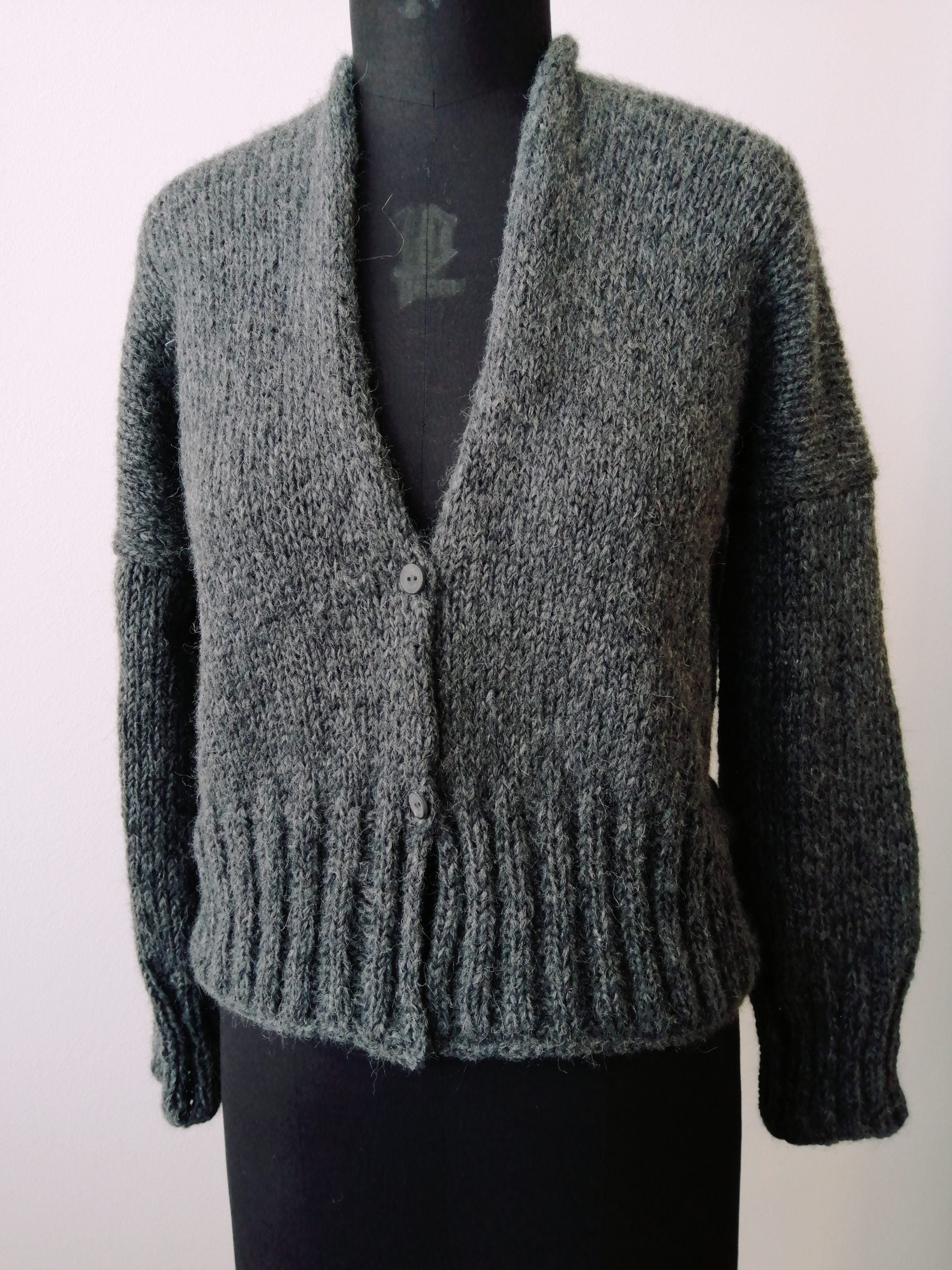 handstrickjacke "kitten" babyalpaka