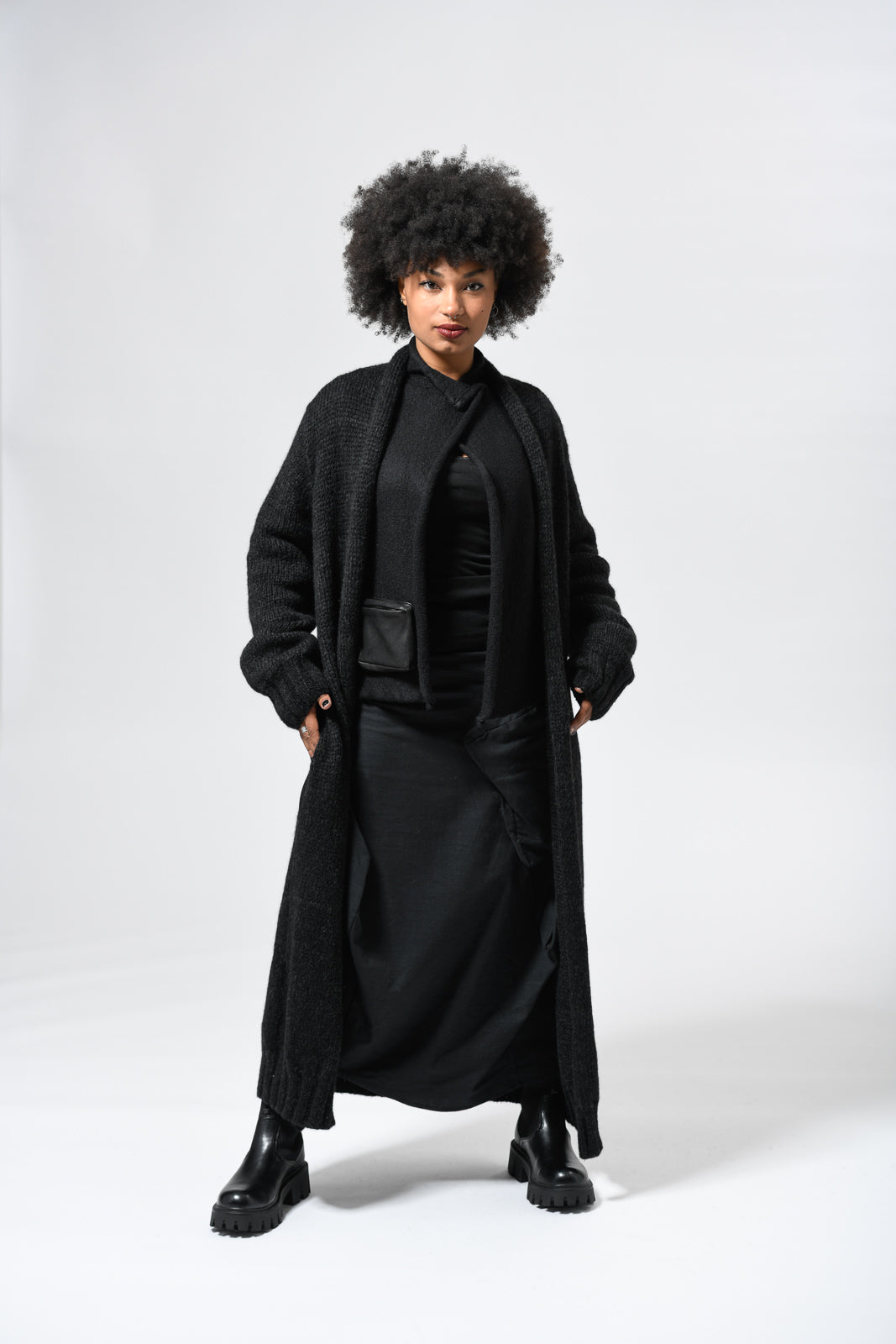 elli coat schwarzbraun