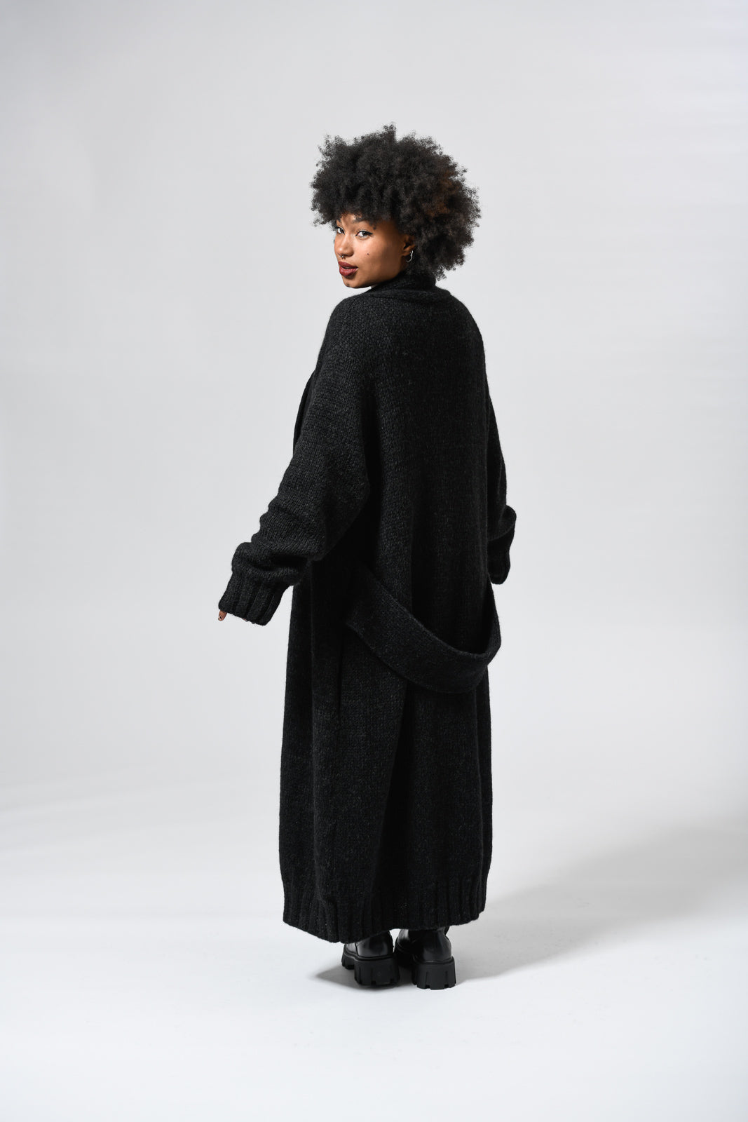 elli coat schwarzbraun