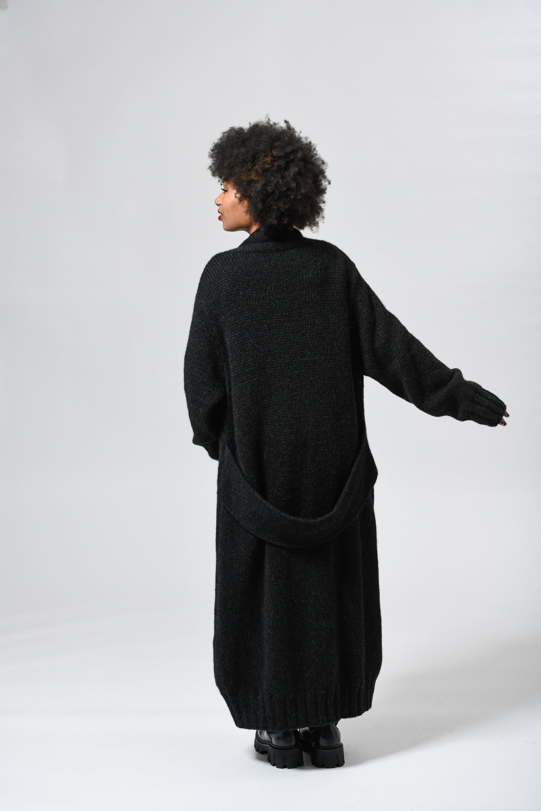 elli coat schwarzbraun