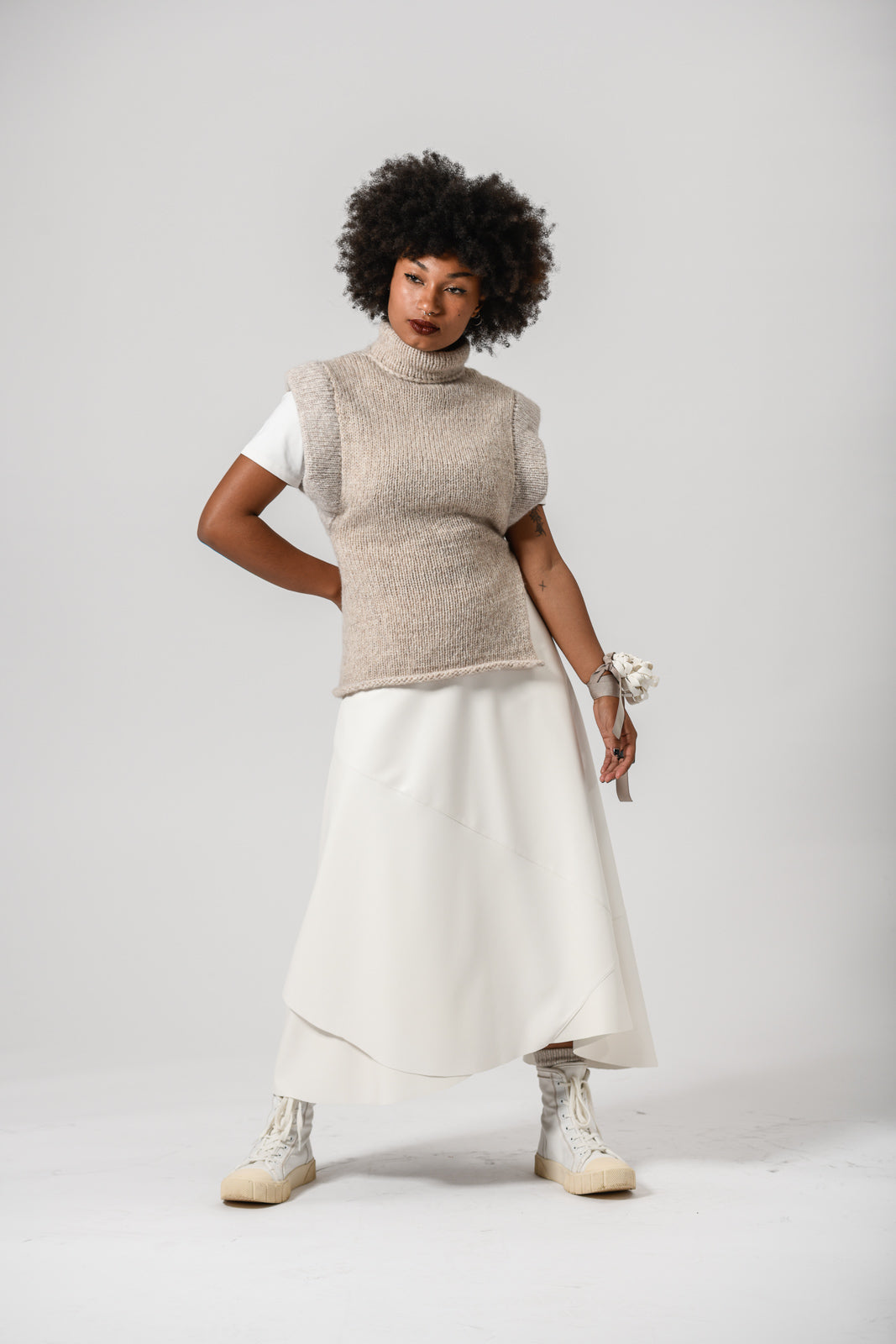 Babyalpaka Rollkragen Pullunder new