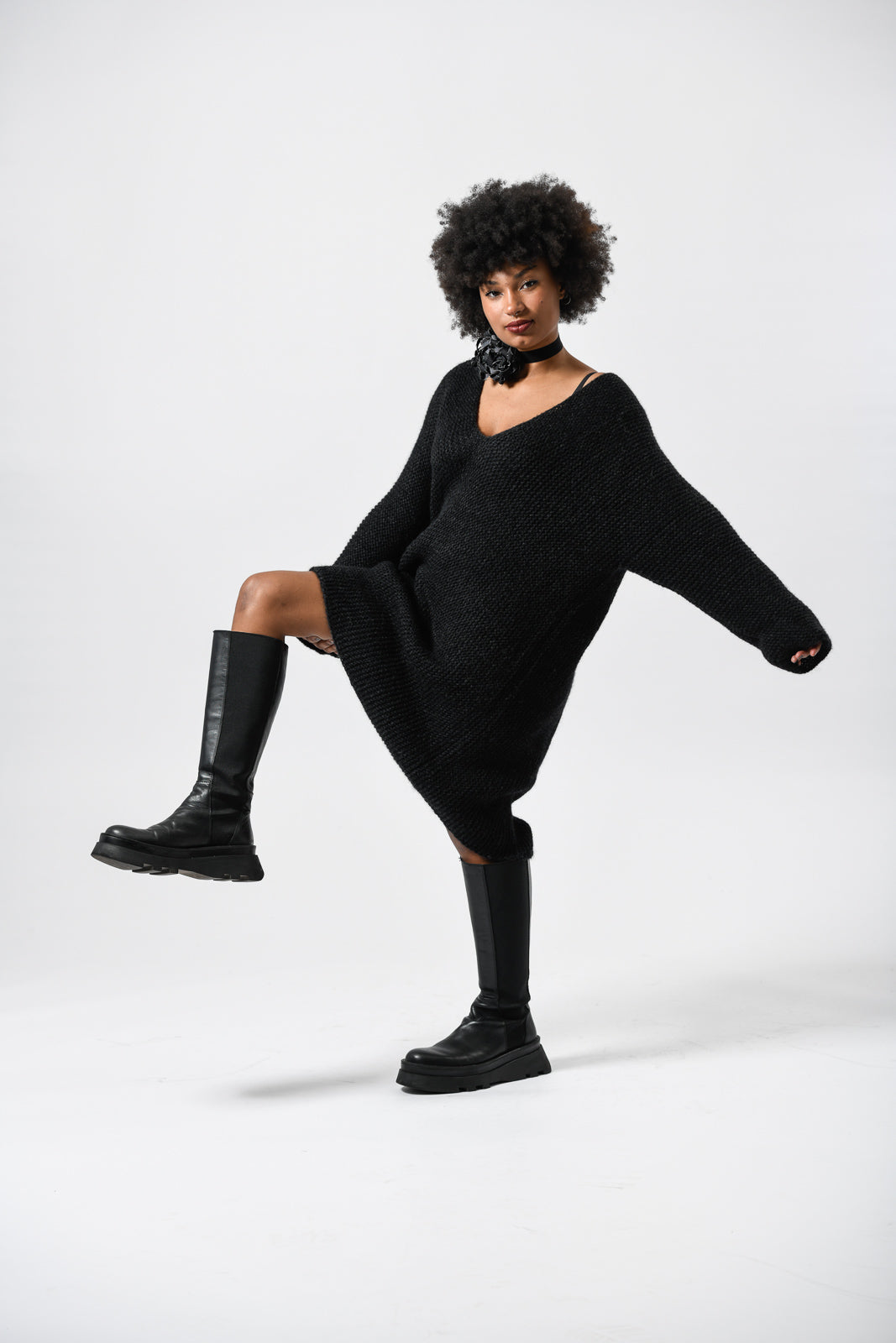 elka dress brown babyalpaka