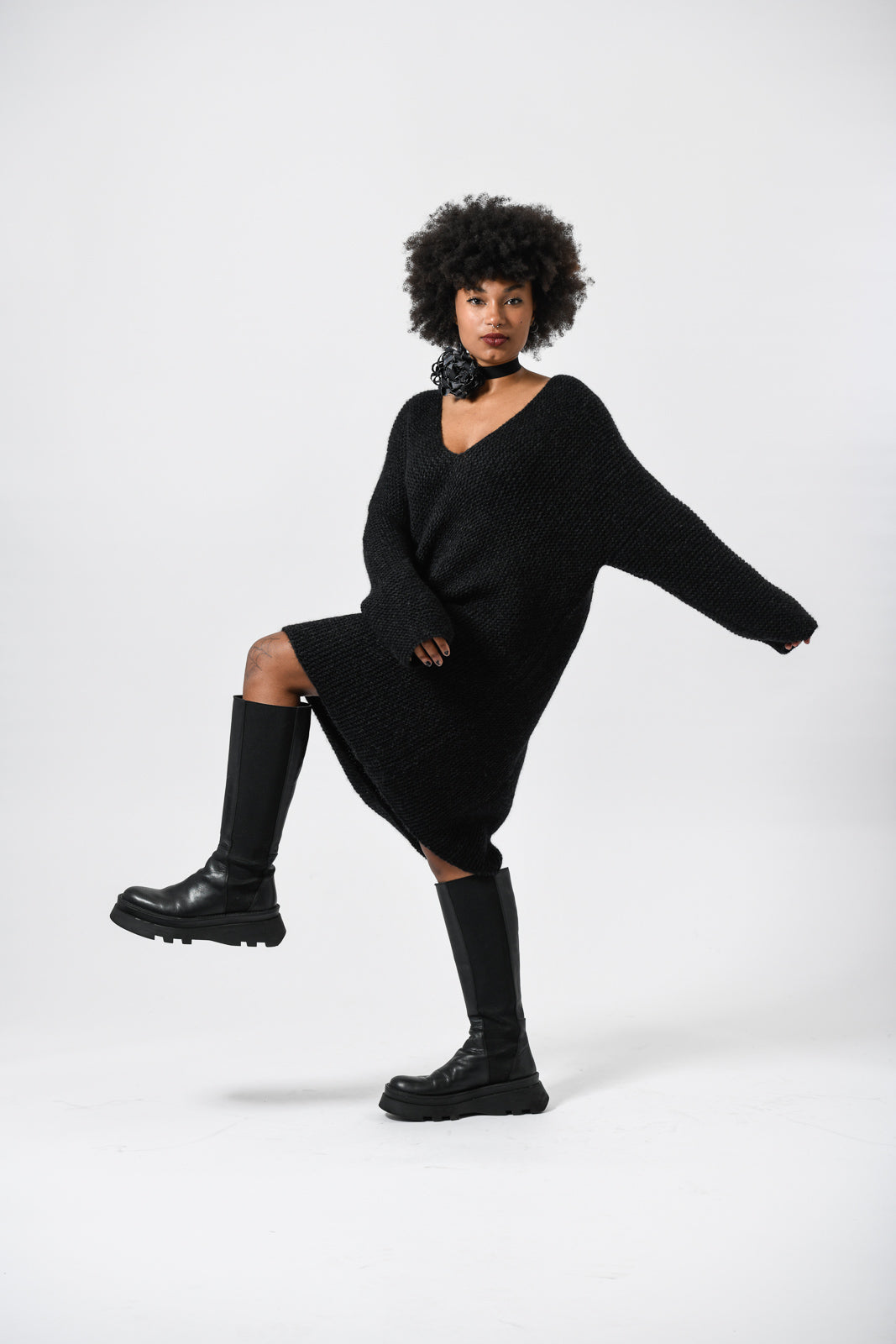 elka dress brown babyalpaka