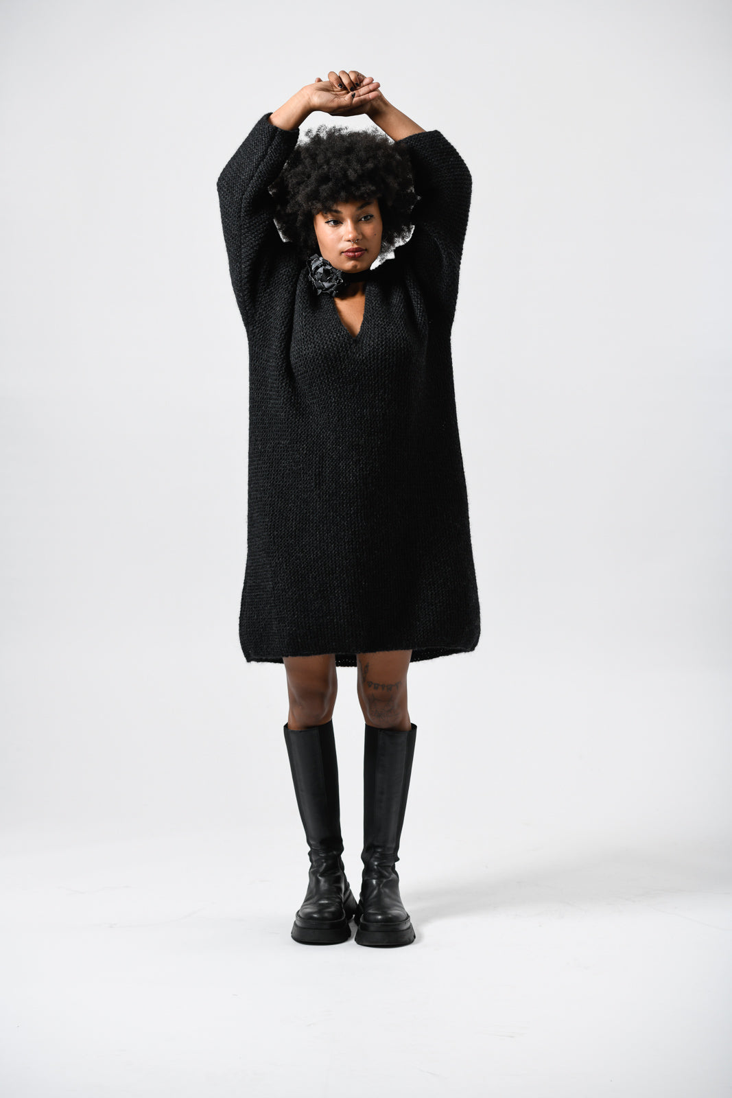 elka dress brown babyalpaka