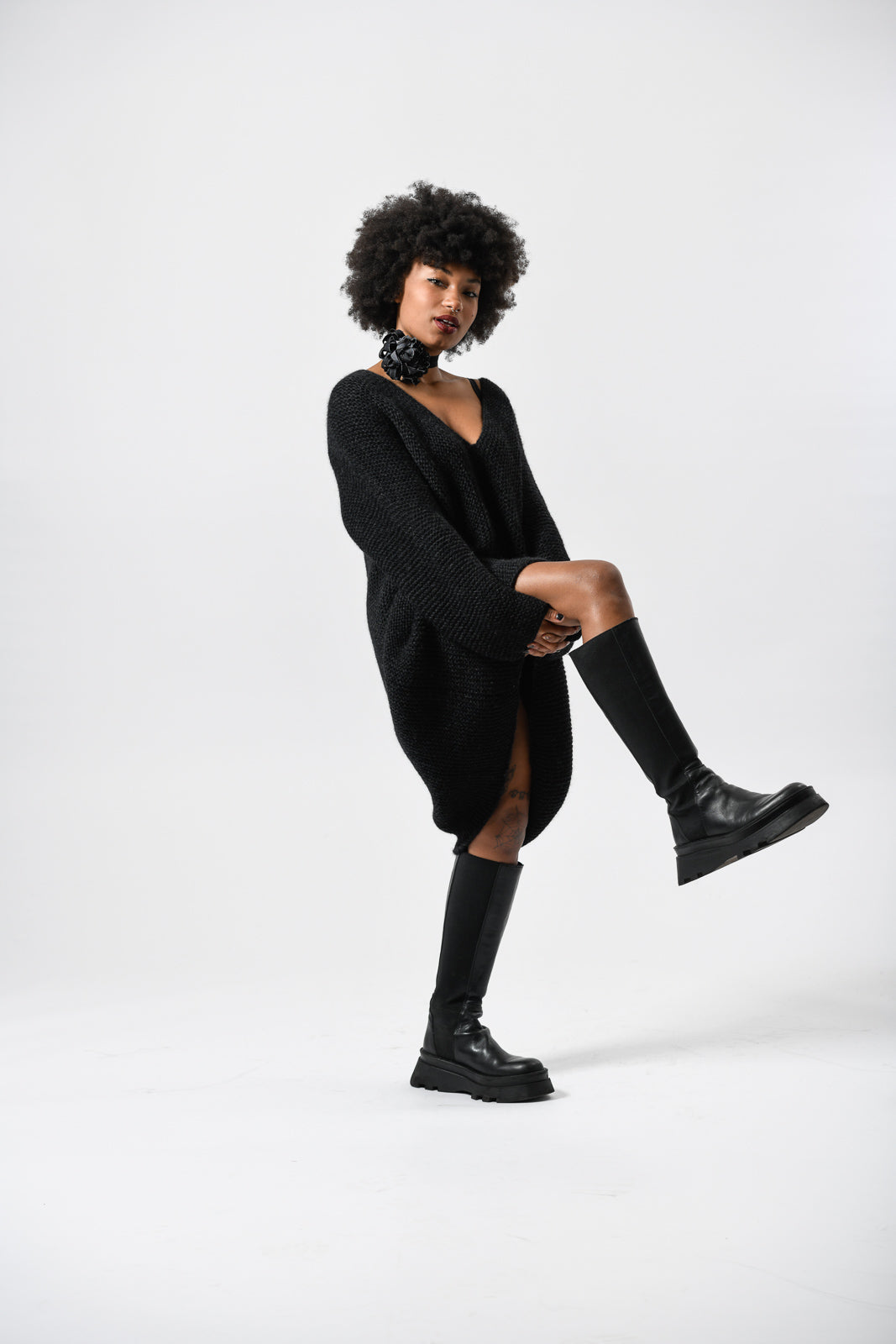 elka dress brown babyalpaka