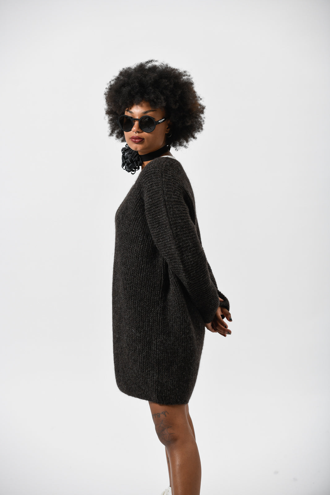 elka dress brown babyalpaka