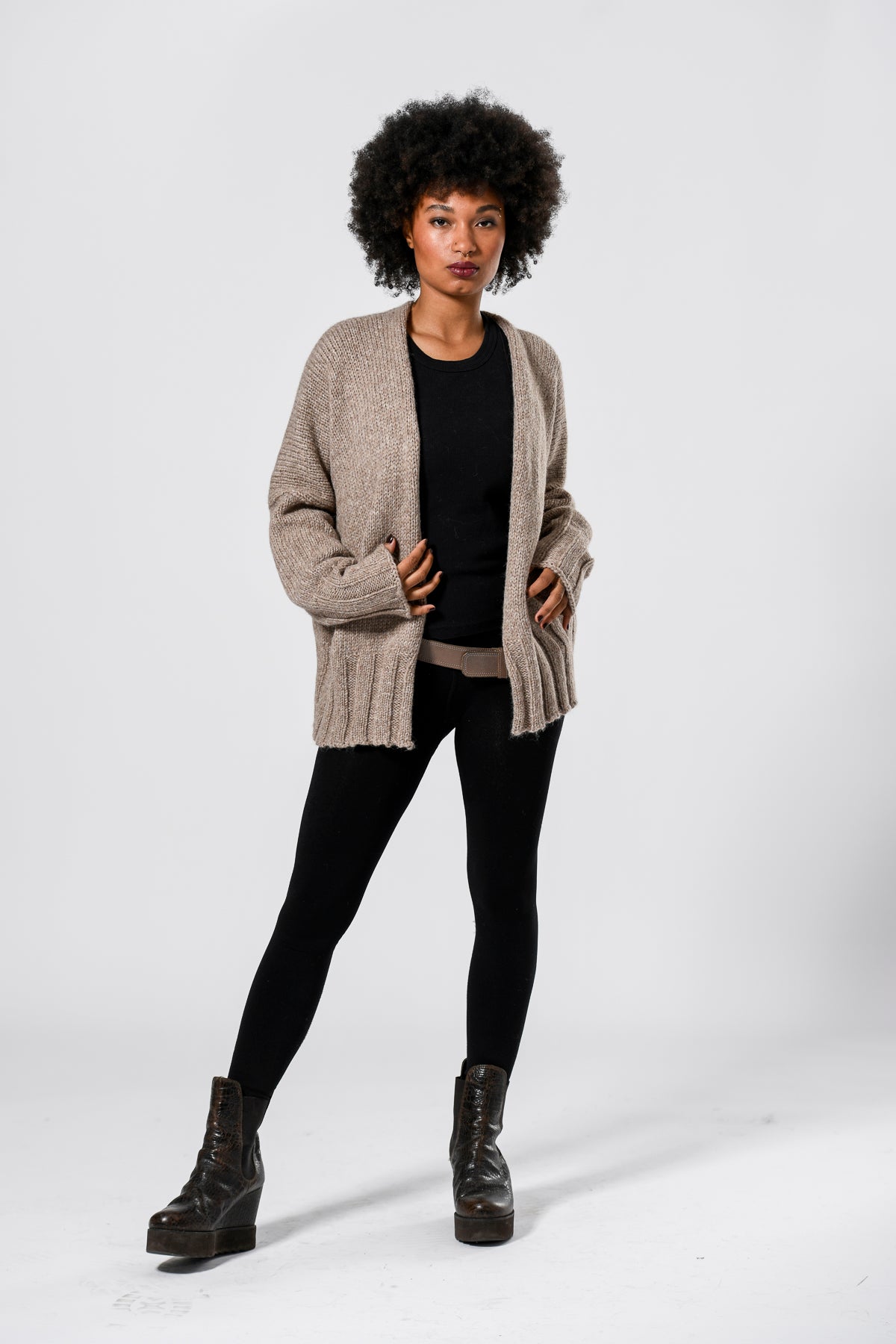 handstrickjacke "kitten" babyalpaka