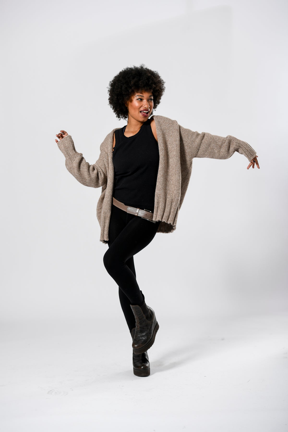 handstrickjacke "kitten" babyalpaka