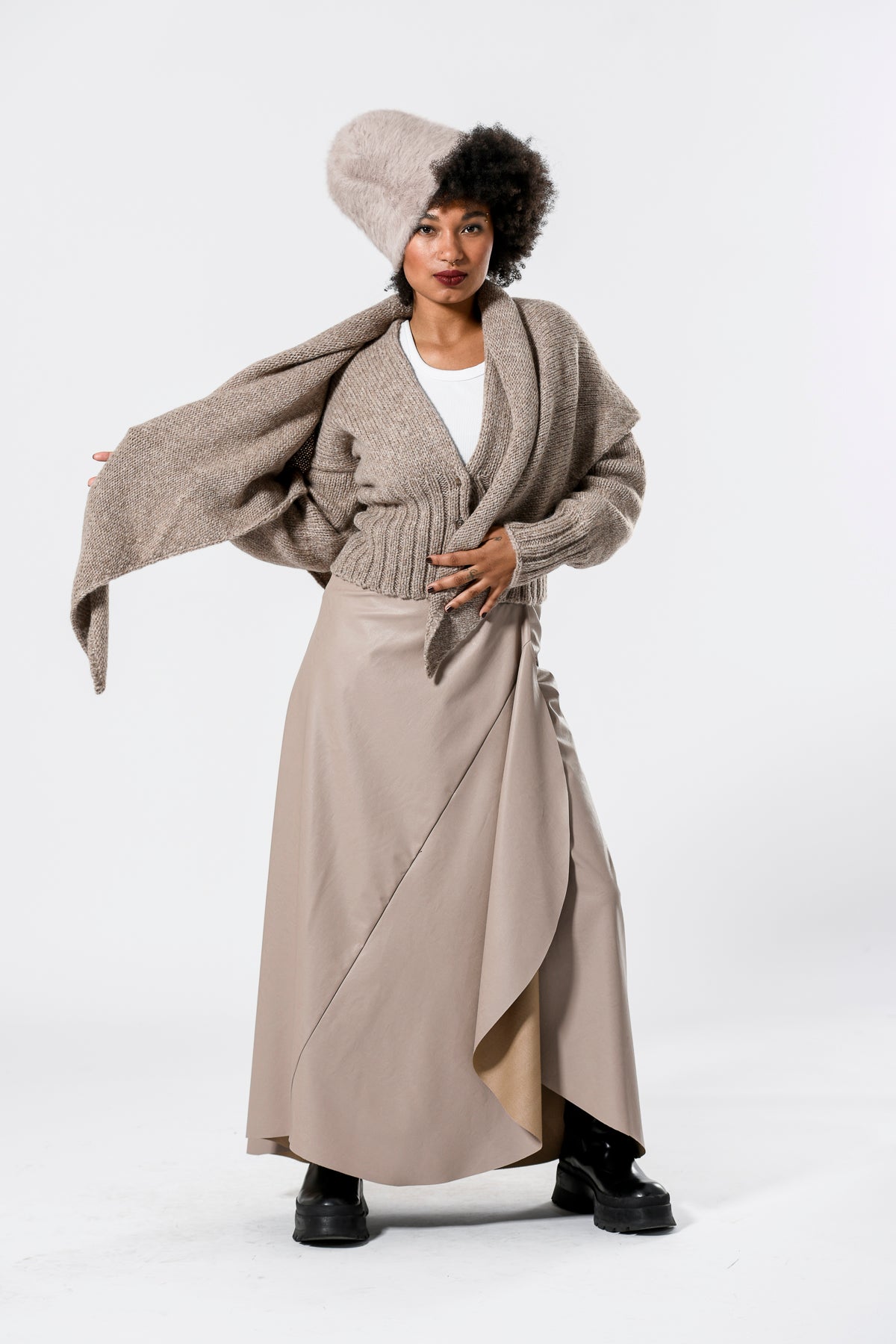 Dreieckstuch aus Babyalpaka