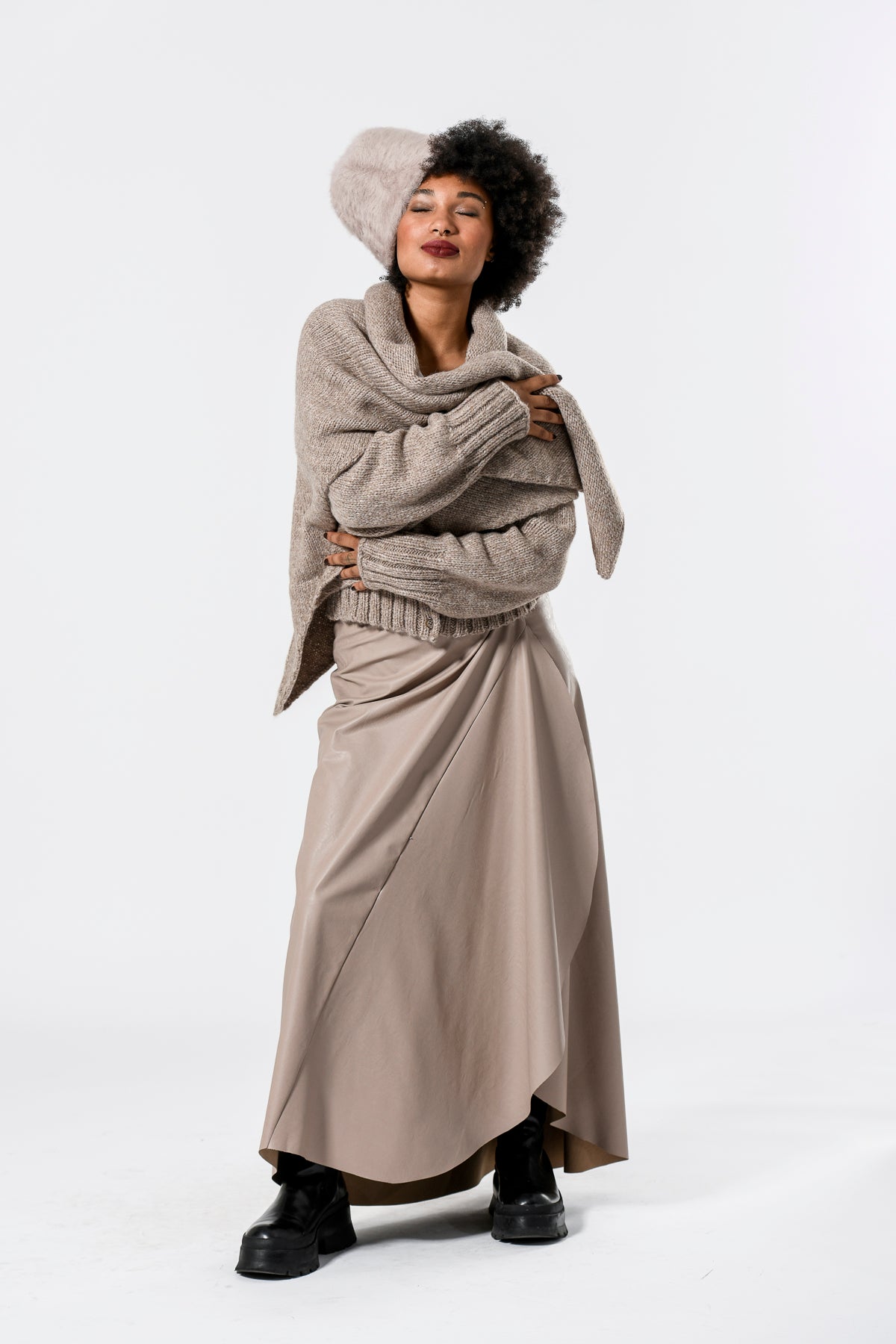 Dreieckstuch aus Babyalpaka