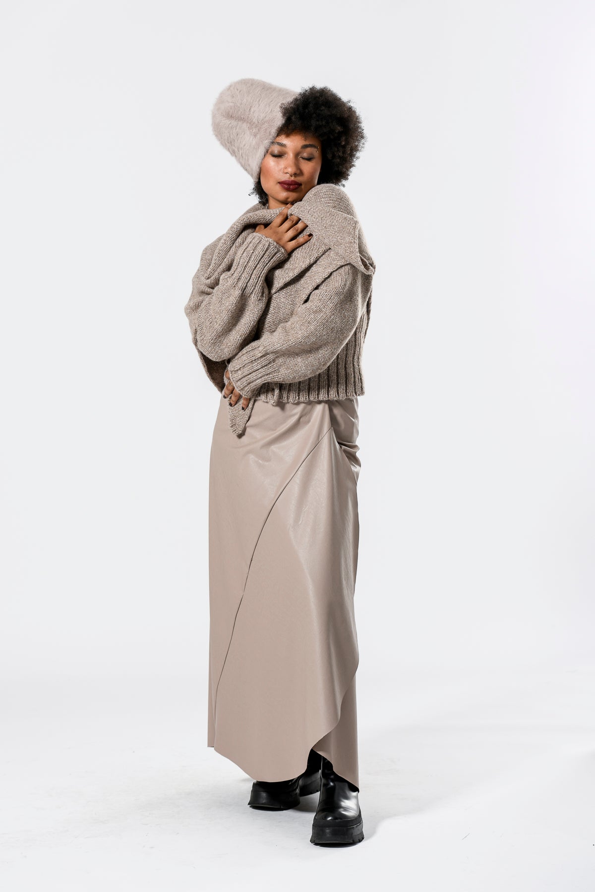 Dreieckstuch aus Babyalpaka