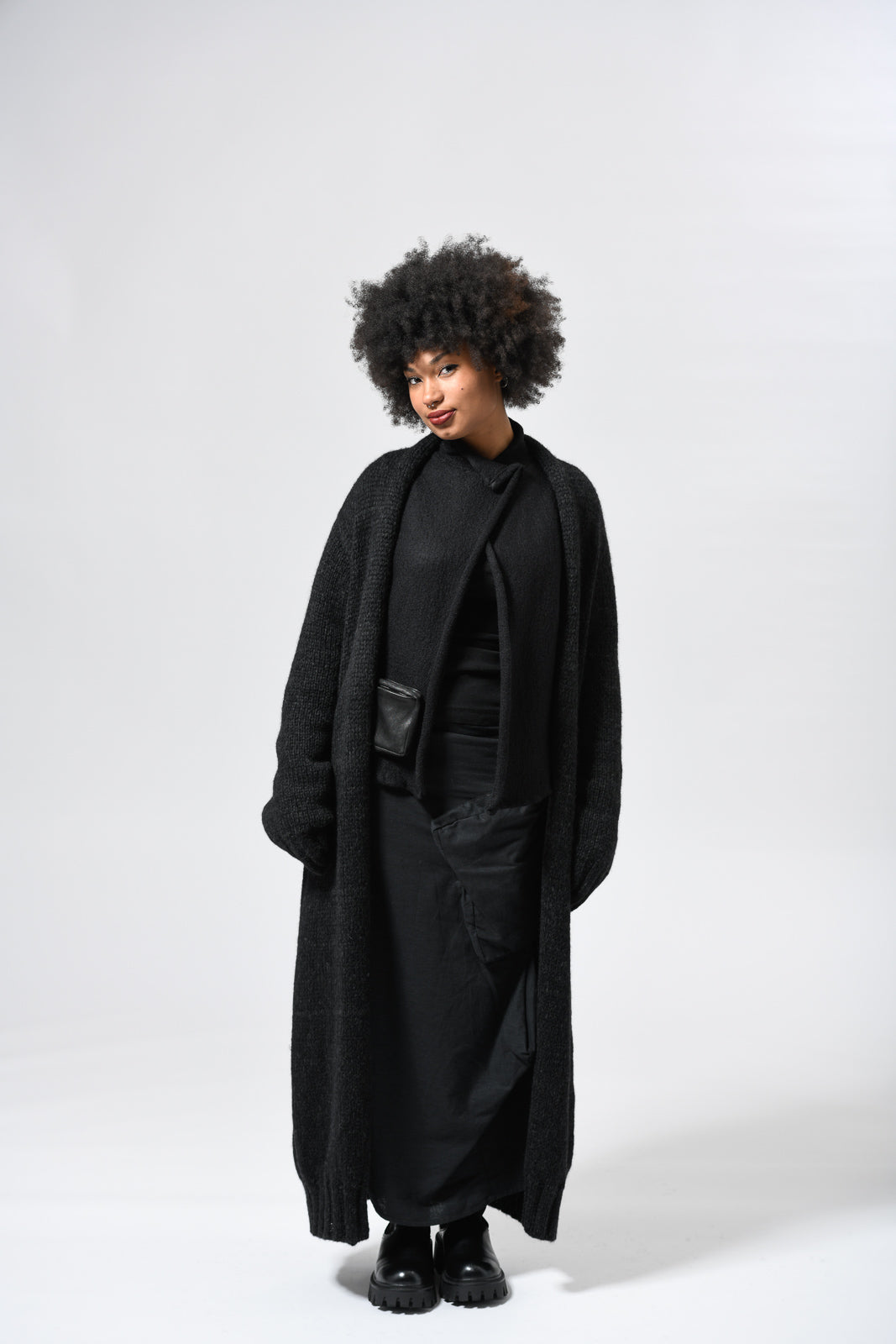 elli coat schwarzbraun