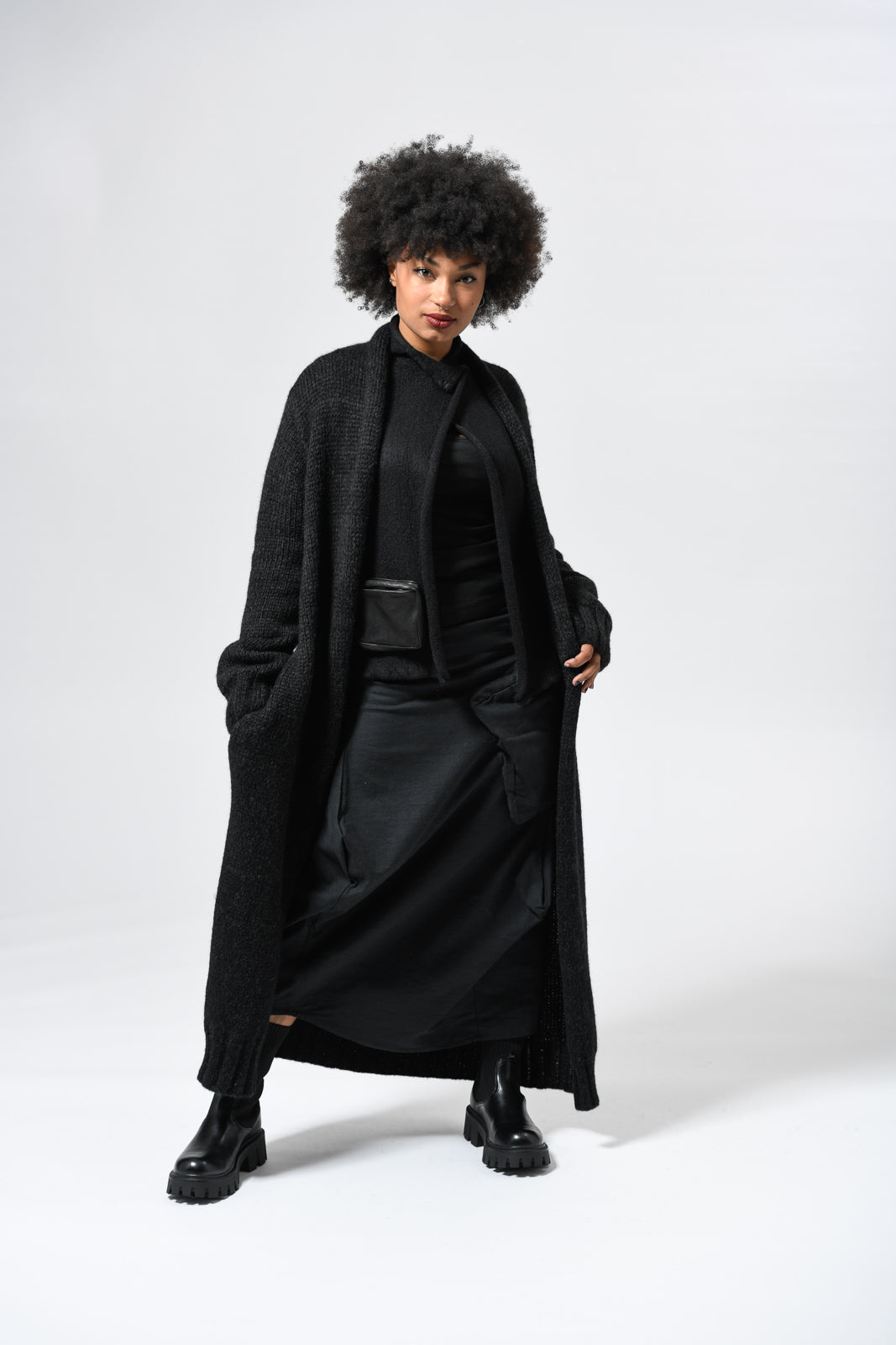 elli coat schwarzbraun