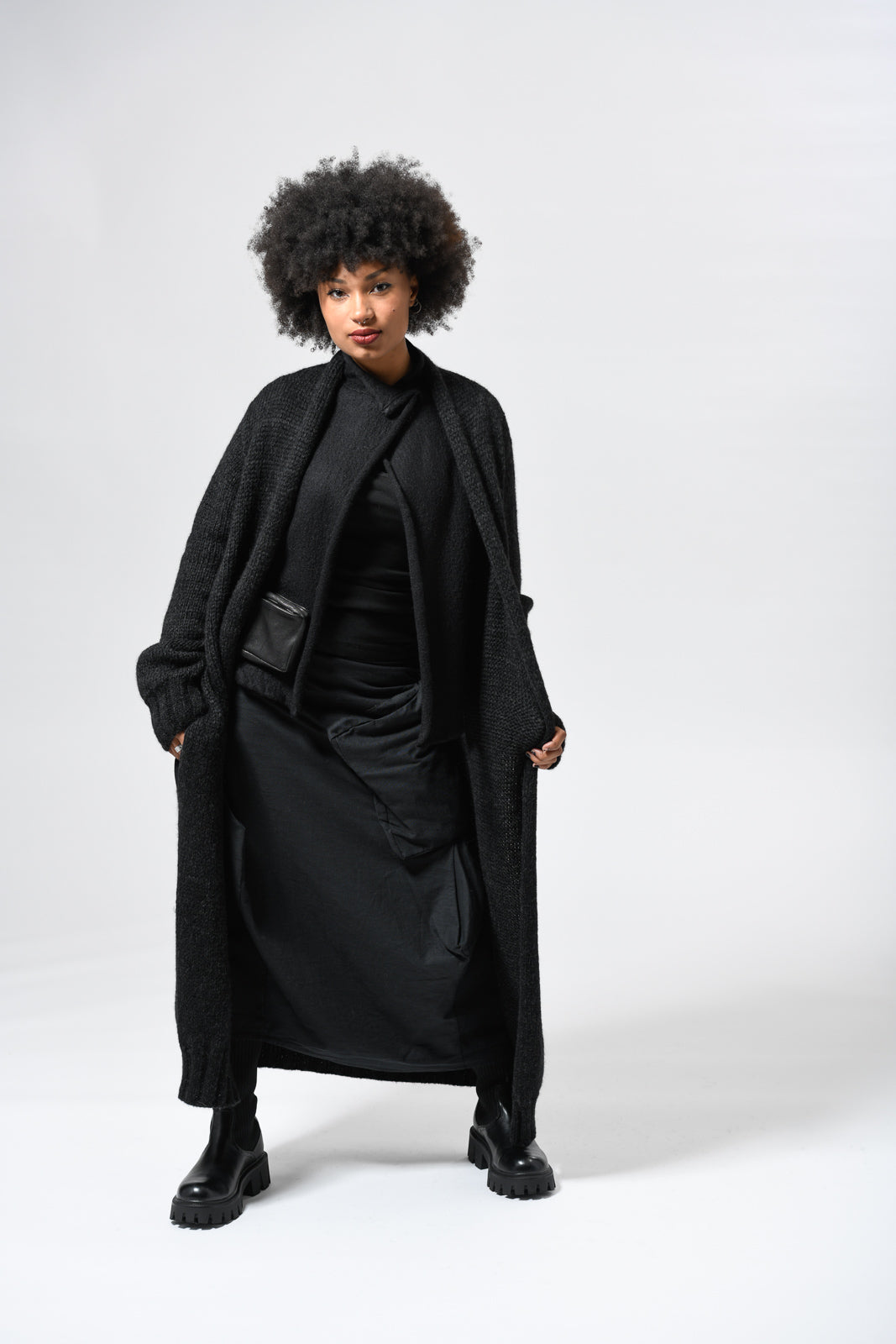 elli coat schwarzbraun